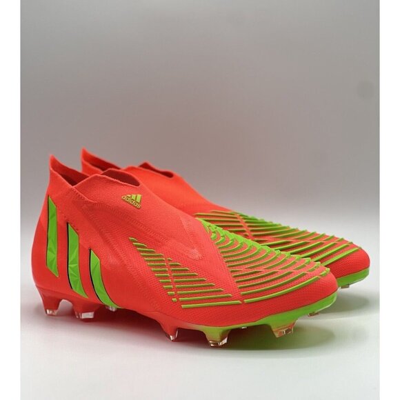 Adidas Predator Edge+ FG Men Size 11.5 Soccer Cleats Solar Red Game Data Pack main image 10